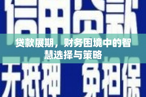札达贷款展期，财务困境中的智慧选择与策略