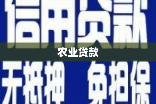 札达农业贷款