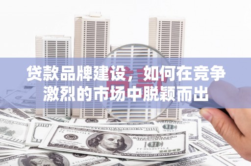札达贷款品牌建设，如何在竞争激烈的市场中脱颖而出