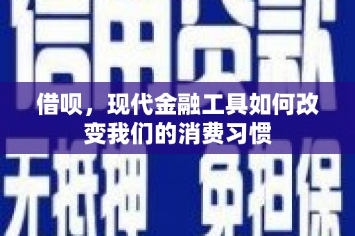 札达借呗，现代金融工具如何改变我们的消费习惯
