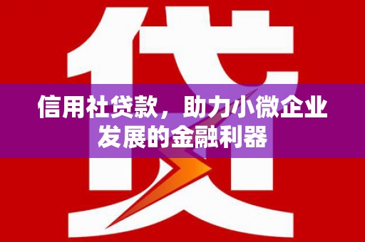 札达信用社贷款，助力小微企业发展的金融利器