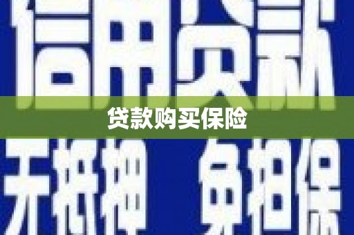 札达贷款购买保险